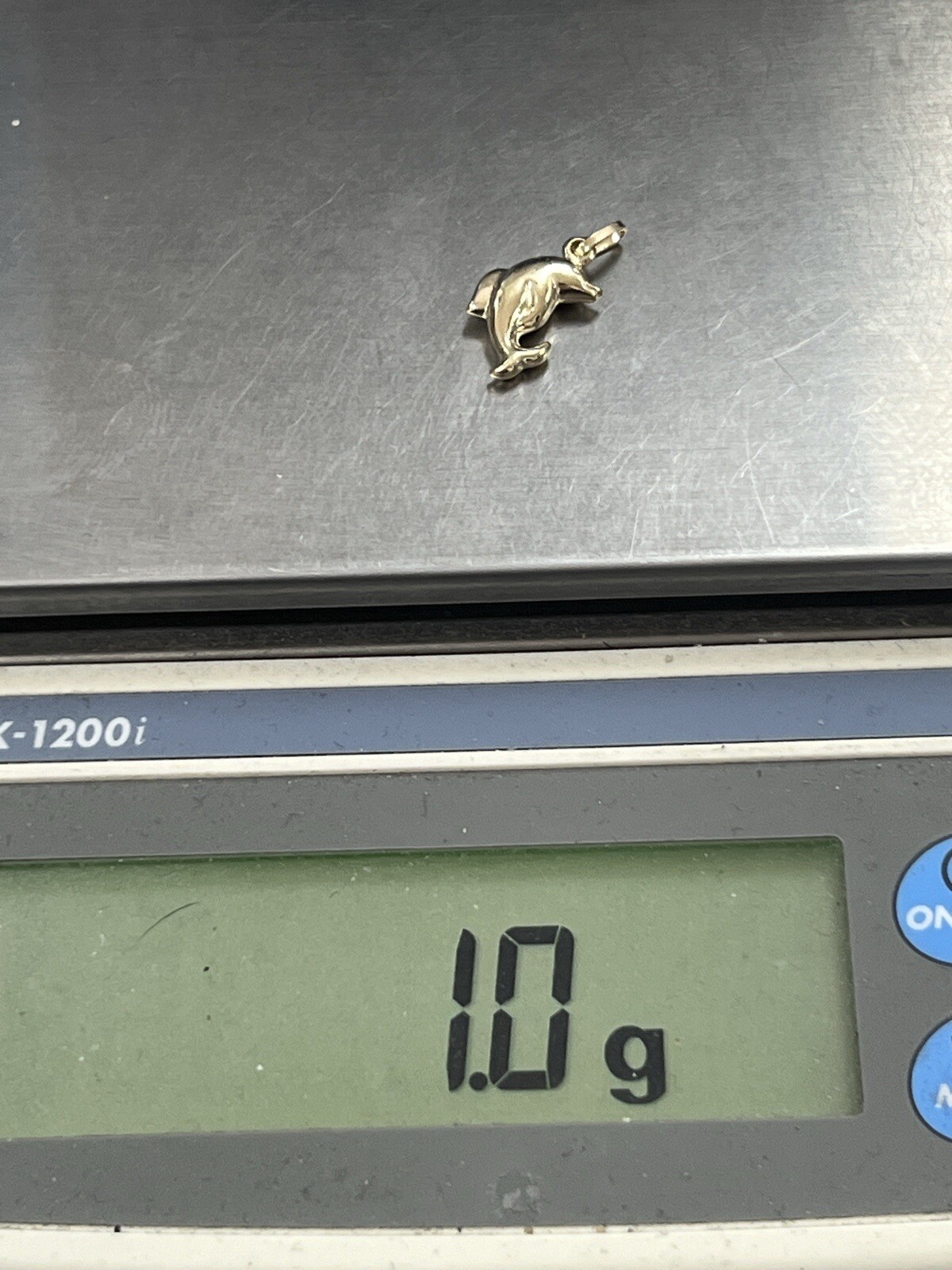 Small 10K Karat Solid Yellow Gold Designer DOLPHI… - image 12