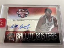 2014-15 Totally Certified BILL RUSSELL autograph Ballot Busters Celtics HOF 5/25
