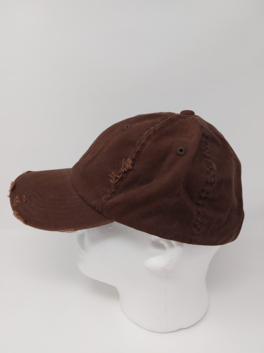 District Threads Brown Distressed Strap Back Dad … - image 3