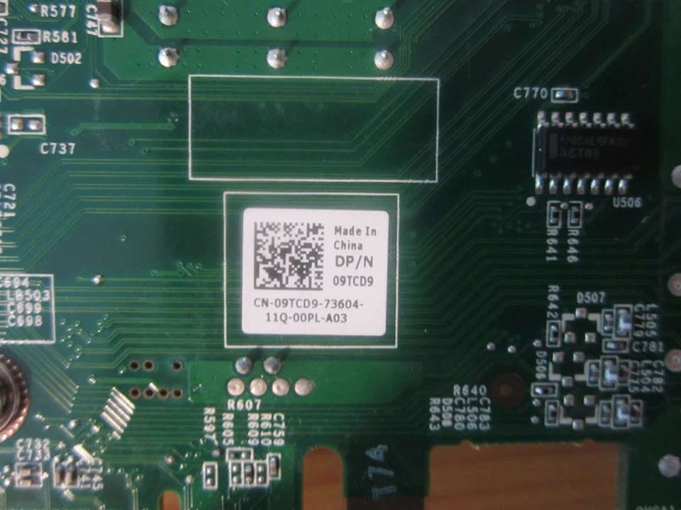 NVIDIA GeForce GT330 1GB DDR3 DP & DVI  Dell 9TCD9 Full height Video card - Image 3 of 4