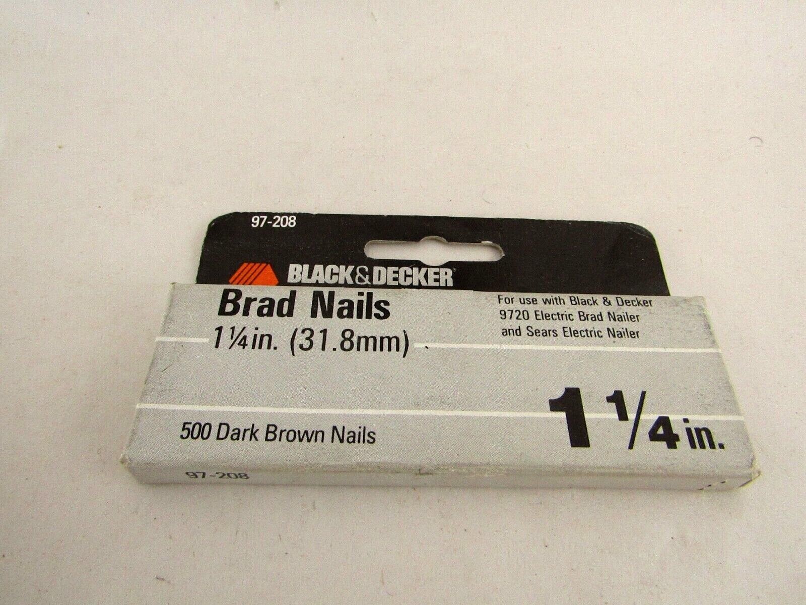Black&Decker Stick Brad Nails 1 1/4" 18Gauge 9720 500Pack 1 pack eBay