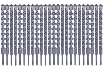 SDS Plus Rotary Hammer Drill Bit Set 3/4''x10'' Masonry Concrete Drill Bits-24Pcs