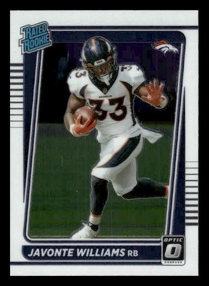 2021 Donruss Optic #215 Javonte Williams RC Rookie Denver Broncos