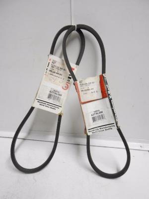 4L390 or A37 V-Belt, various brands (Lot of 2)