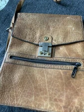 Vintage Gold Pfeil Caracciola Messenger Bag