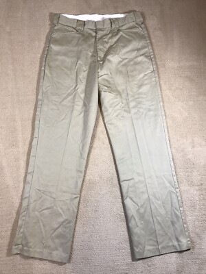 key pants Khaki tan men s 36x34 work office Uniform