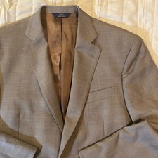 Brooks Brothers 346 Blazer Mens 42L Bown Plaid Wool Madison Fit Sport Coat