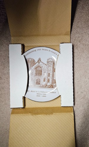 St John's Lutheran Church 165 Year Commemorative Plate - Sidney, Ohio 2005 - Picture 2 of 3