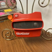 VINTAGE VIEW MASTER 3D Viewer Red Classic Antique View-Master Toy Slide Viewer