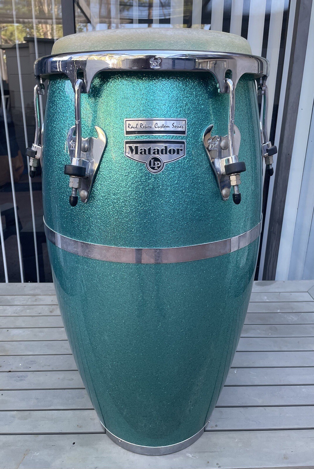 LP Latin Percussion Matador Fiberglass 11 3/4” Raul Rekow Signature