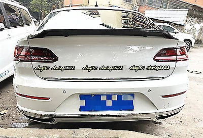Labio de alerón trasero estilo fibra de carbono para VW Volkswagen CC tipo R 2008-2018 Foto 3 de 4
