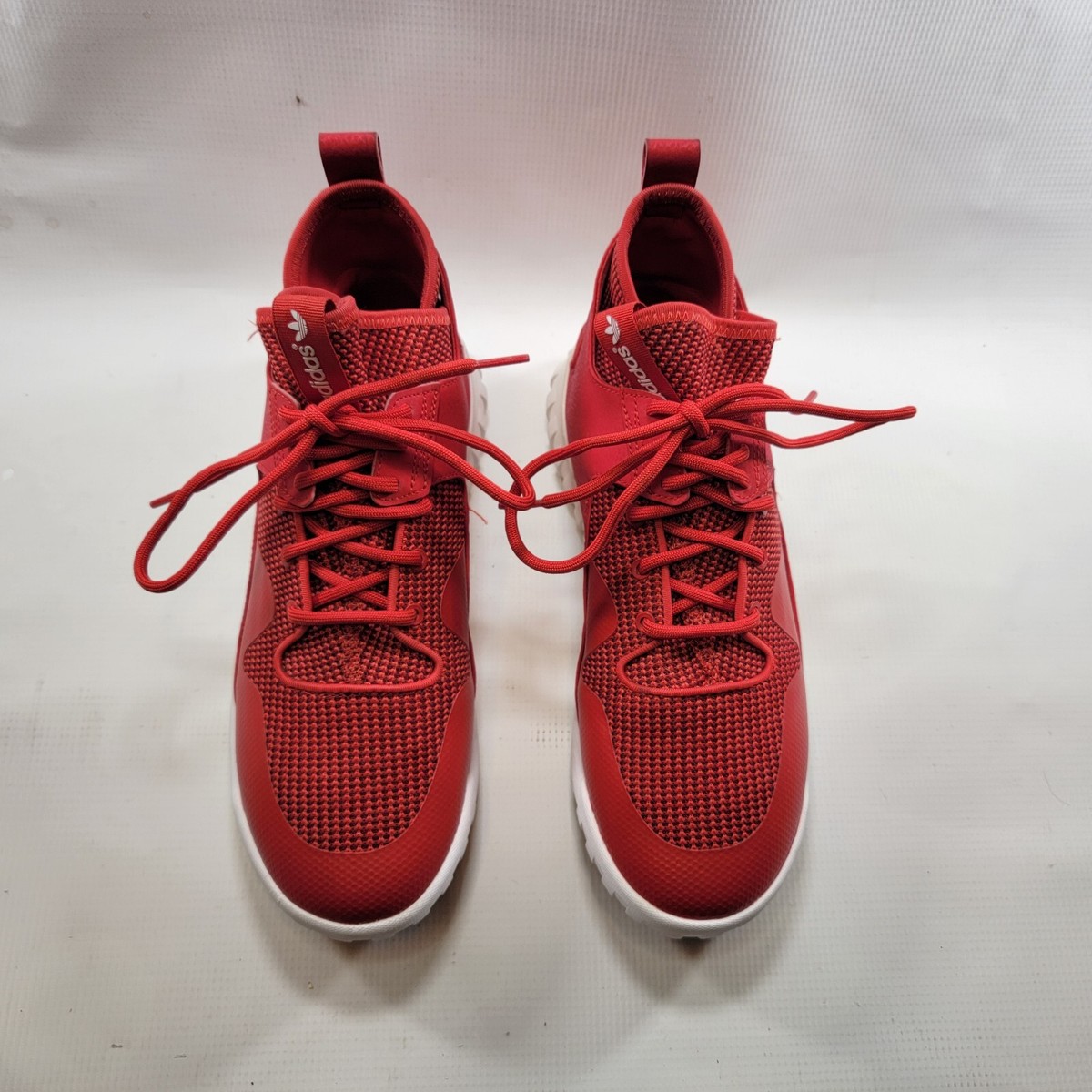 ADIDAS Mens Tubular X Collegiate Red Basketball Shoes Sz 8.5 