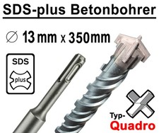 SDS-plus Betonbohrer 13 mm x 350 mm Quadro Bohrer Hammerbohrer Steinbohrer