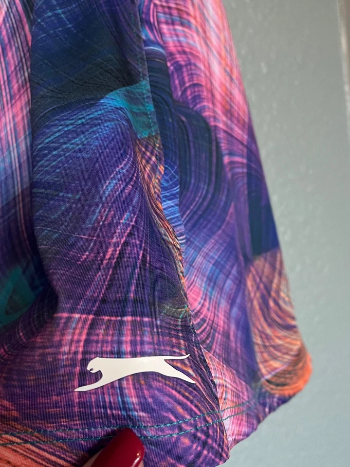 Skort de golf Slazenger Tech con volantes Digi mármol ropa deportiva talla L bolsillos Foto 3 de 4