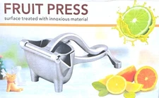  PUDAVOX Hand Juicer, Aluminum Alloy Fruit Juice Squeezer, Portable Manual 