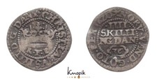 D&auml;nemark, Christian IV., 4 Skilling (1/36 Krone) 1620, Kleeblatt, Hede 115a, fss