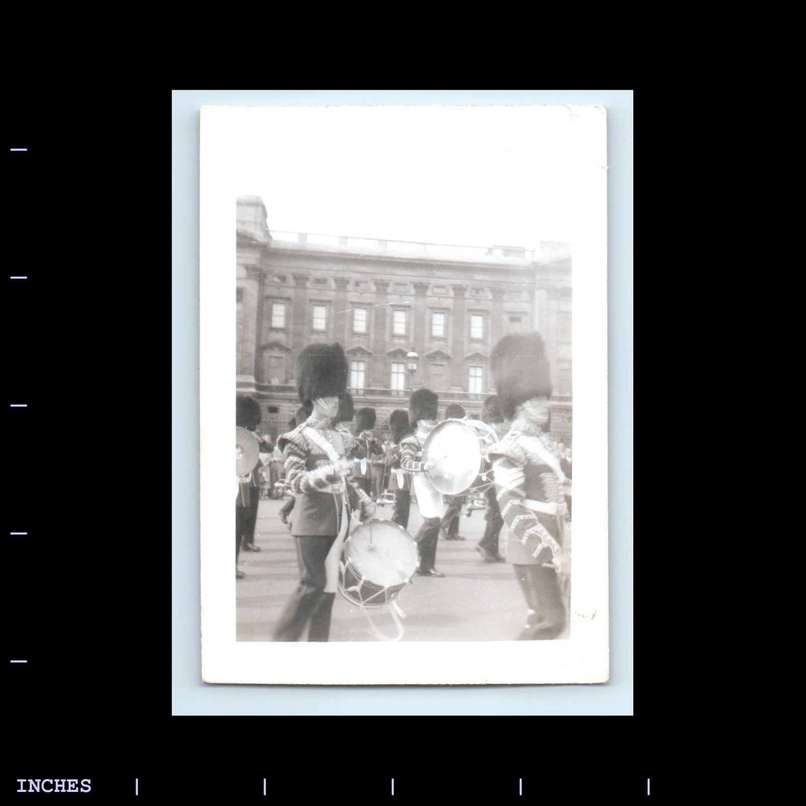 Old Vintage Photo BEEFEATER MARCHING BAND ROYAL GUARD STREET SCENE
