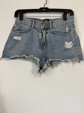 BDG Urban Outfitters Women's 25x1 Cheeky High Rise Cut Off Jean Shorts Shortie
