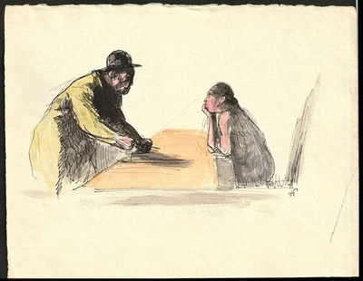 HERMANN-PAUL Dessin de presse original 1933 "Je suis partout" - Photo 1/3