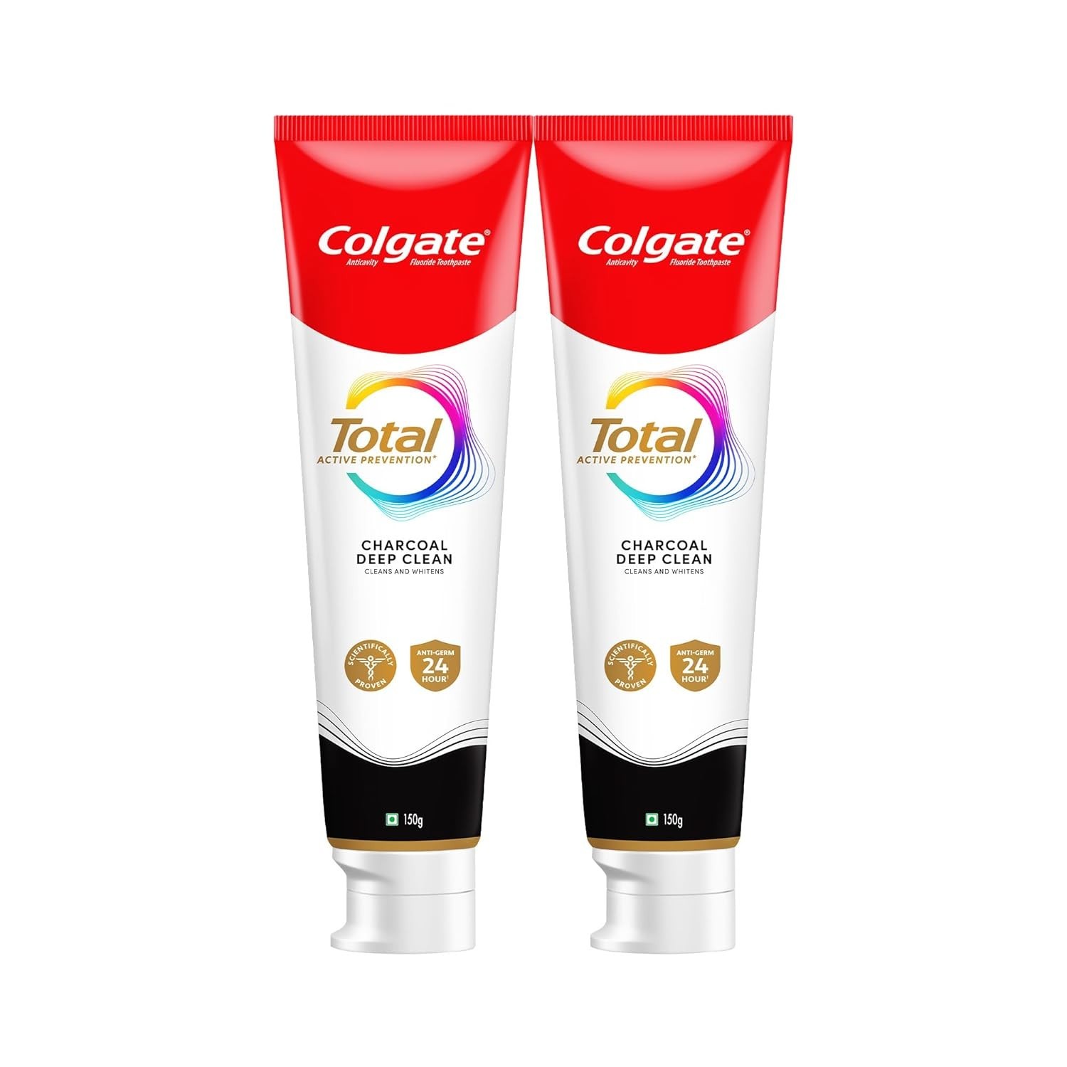 Colgate Total (300 gm) Charcoal Deep Clean Anti-germ Toothpaste Combo Pack