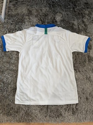 Stussy White Brazil Football Jersey Size Small – Limited Edition Streetwear