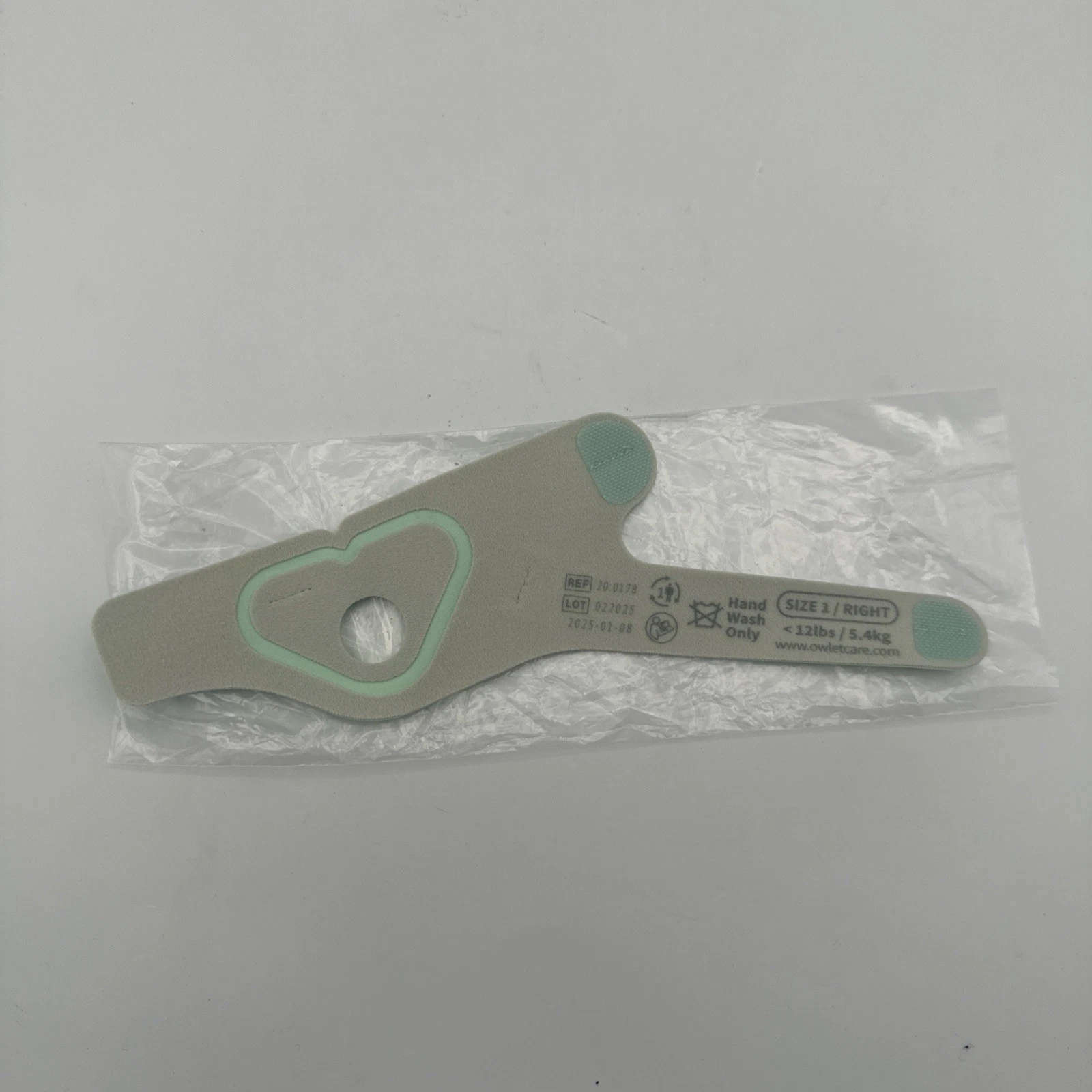 Owlet Baby Smart Gen 3 RIGHT Sock Replacement Size 1 ( 5.4kg | 12lbs ) Mint
