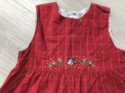 H&M Disney Kleidchen Gr.92/2 J-Süßes Mickey Mouse Kleid-Kariert/Blümchen-1 A