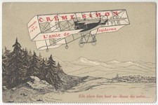 1915 Women's Beauty Face Cream Advertising - Aviation Airplane, Vintage Postcard