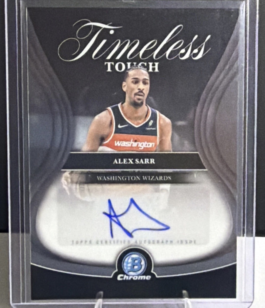 2025-26 Topps Bowman Chrome Timeless Touch Alex Sarr Auto