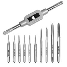 Mini Thread Taps M1-M3.5 HSS 10Pcs Micro Tap Set Small Hand Screw Tap Hand