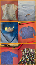 Carhartt Modern Fit Unisex Scrub Set XL Blue Long Sleeve Pockets C53110