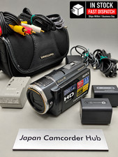 Sony HDR-CX520V Handycam HD Video Camera Black 64GB Tested w/ Accessories Japan