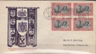A1 CANADA 0248 BK4 FDC ROYAL FAMILY VISIT