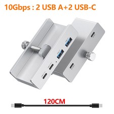 10Gbps HUB USB3.2/3.0/2.0 Splitter Adapter Universal External Multi Clip Dock
