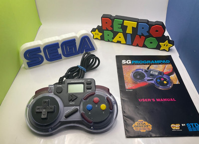 SEGA MEGA DRIVE - SG PROGRAM-PAD programmierbarer Controller schwarz