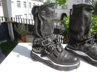 A.S.98 Airstep women's shoes platform boots leather studs black Italy size 38 TOP