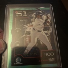 2025 Bowman -Bowman Scouts Top 100 Chrome Zyhir Hope #BTP-51 Aqua Refractor /125