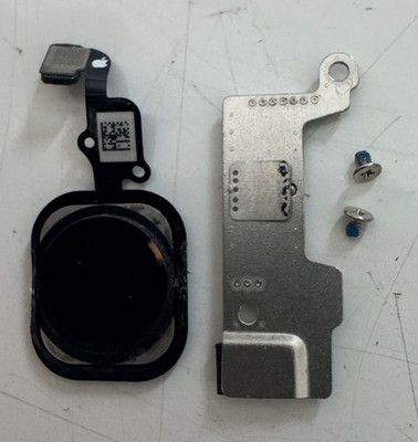 Original Apple iPhone 6S Plus Home Button Black Mit Schrauben Und Blech Komplett