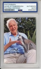 DAVID ATTENBOROUGH SIGNED AUTOGRAPH PLANET EARTH ICONIC PHOTOGRAPH PSA DNA COA