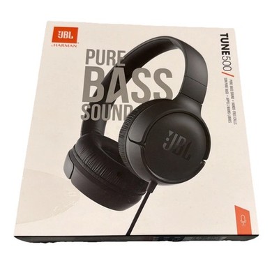 JBL Tune 500 Wired 3.5mm Jack Comfort On-Ear Headphones Pure Bass Sound NEW NIB