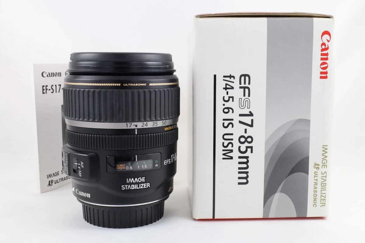 EF-S17-85mm F4-5.6 IS USM 純正フード付 中古美品 Canon EF-S 17-85mm