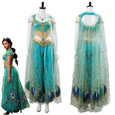 The Movie Aladdin Princess Jasmine Kleid Cosplay Kostüm Halloween Karneval Anzug