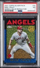 2021 TOPPS SILVER PACK 1986 CHROME PROMO #92 MIKE TROUT 103/150 PSA 7