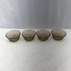 Set of 4 Corning Pyrex Fireside glass custard cups bowls 463 175ml 6 Oz USA