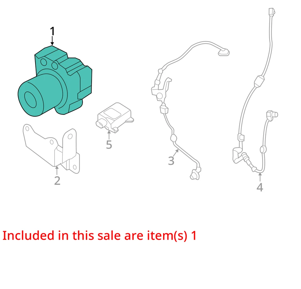 Módulo de control de bomba ABS Hyundai Accent 2012-2013 YYBL3 Foto 3 de 4