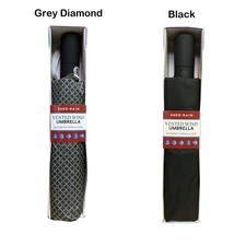 Shed Rain 47" Vented Wind Umbrella, Auto Open and Close with Fiberglass Frame