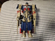 Transformers 2007 Screen Battles Freeway Brawl Voyager Class Optimus Prime USED