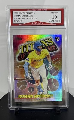 2026 Topps Roman Anthony Boston Red Sox Rookie Titans Of The Game