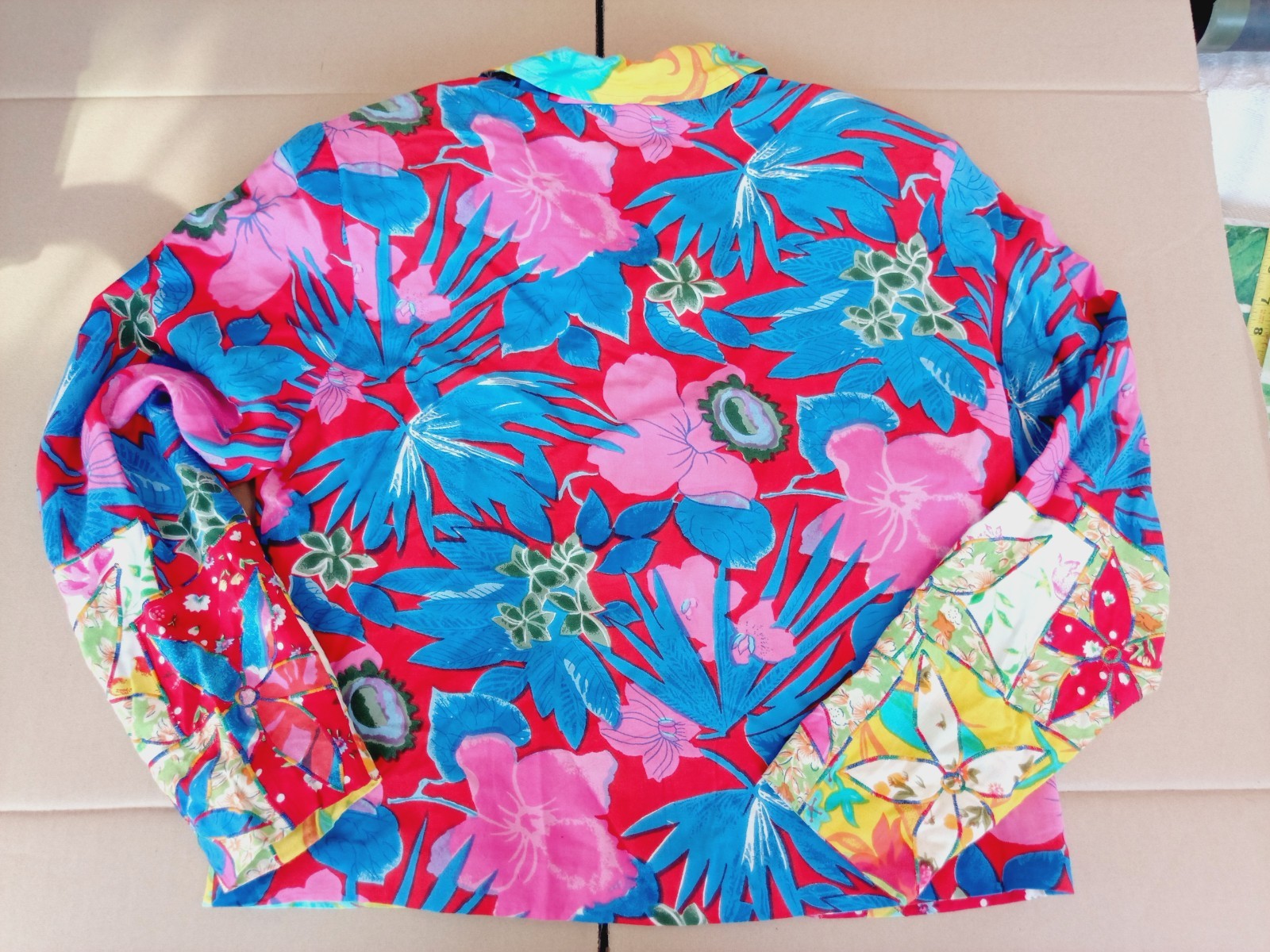 Vintage Patchwork Jacket Womens Small Petite Quil… - image 12