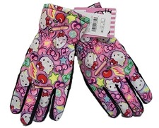 Hello Kitty Pink Ski Snow Gloves Small-Medium Insulated